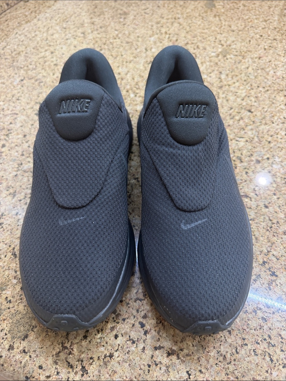 Nike Men's Black Mesh Slip-On Loafers